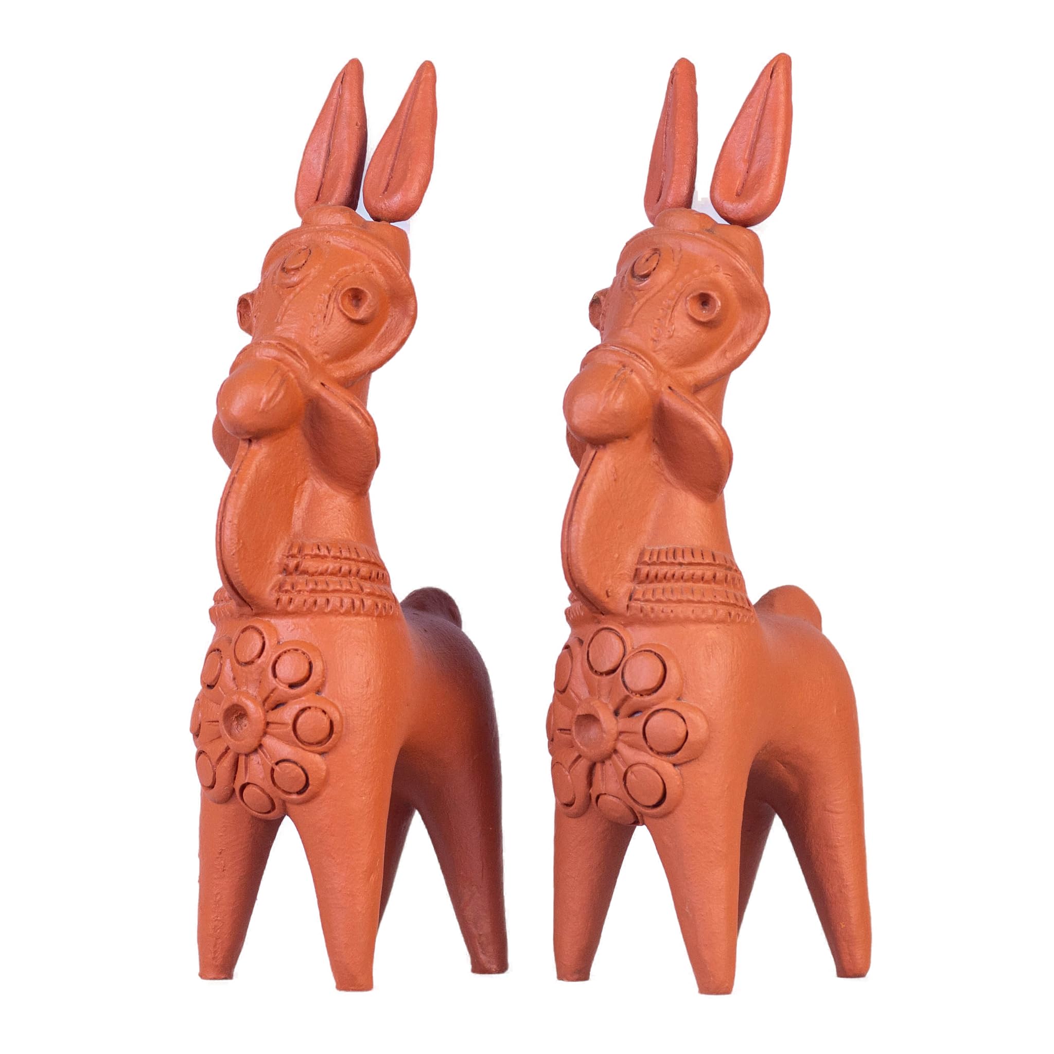 Buy AMAR MATI Terracotta Bankura Horse Pair 8.5 inch Handmade